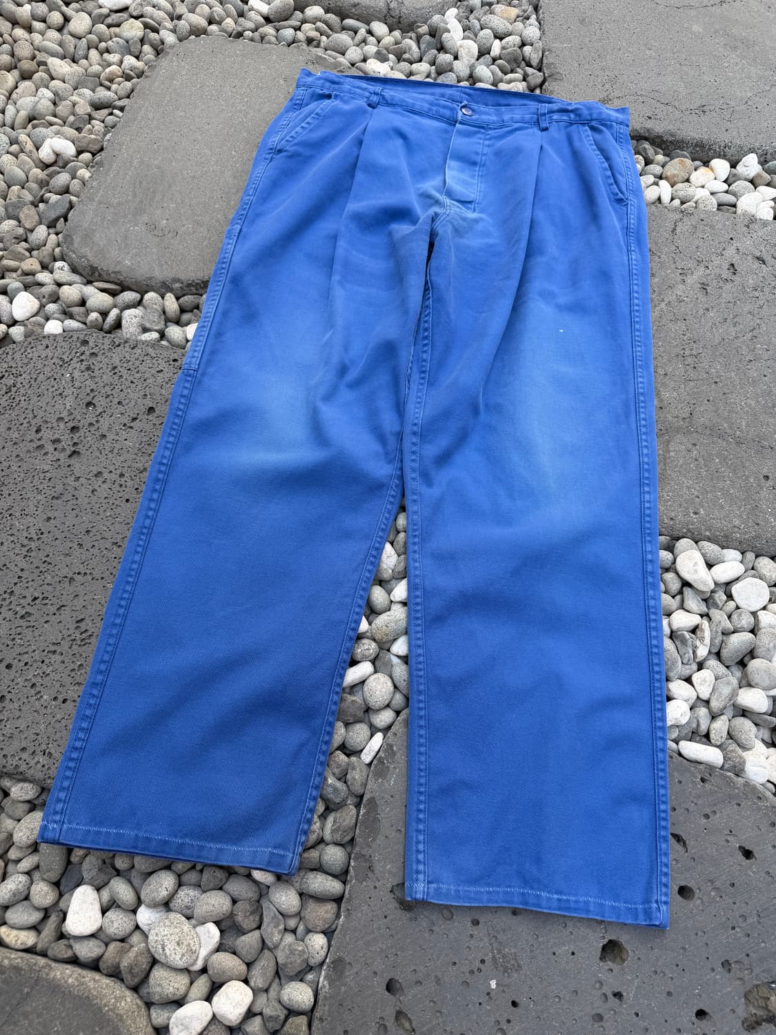 FADED WASHED BLUE FRENCH WIDE 프렌치워크팬츠 상품이미지7