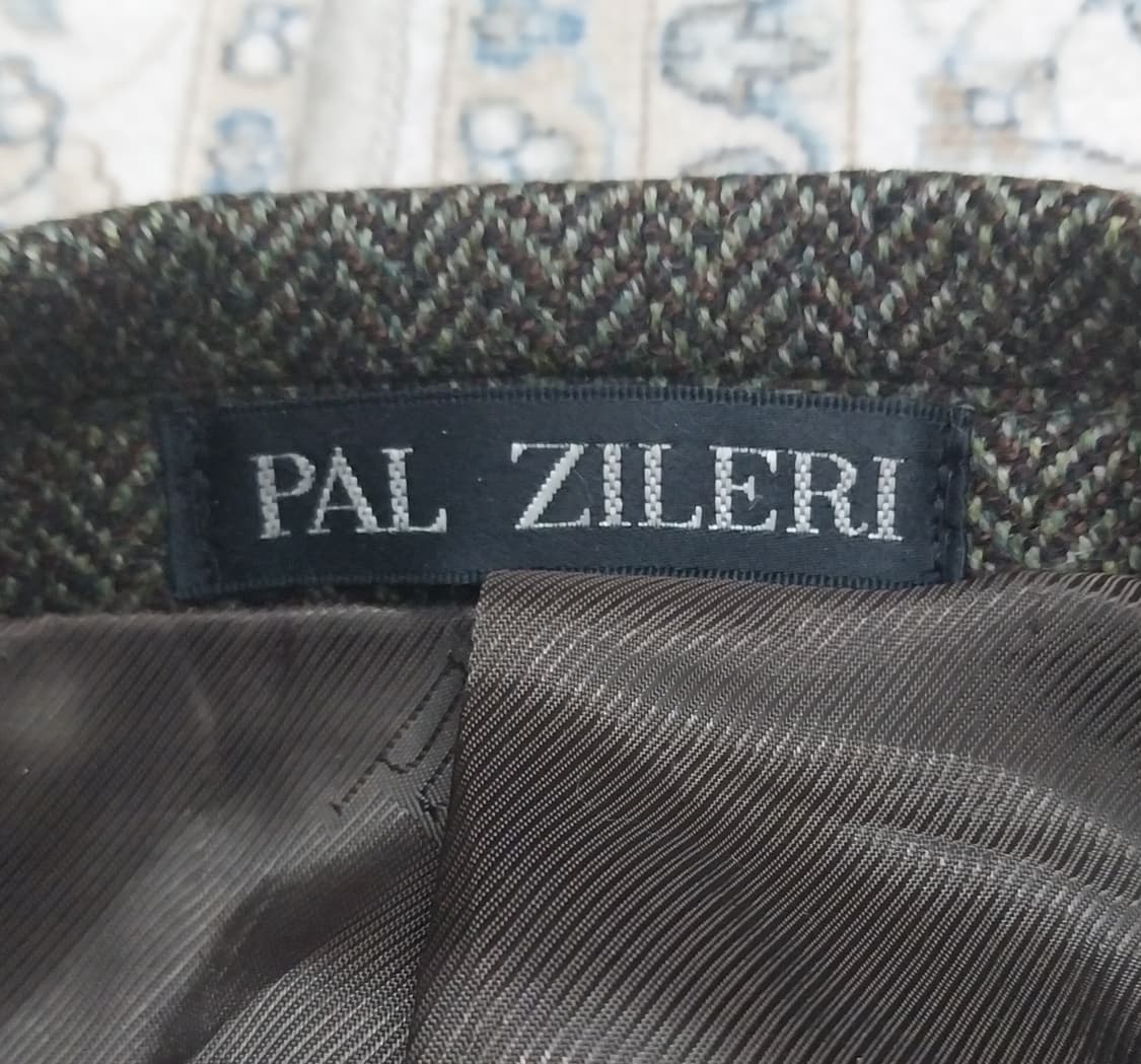 PAUL ZILERI 빨질레리 헤링본 울 브라운 블레이져 46 상품이미지3
