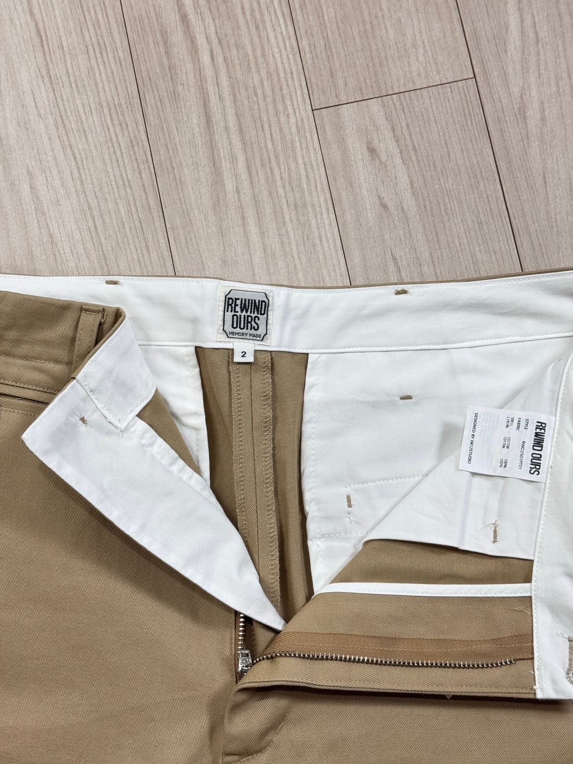 [새제품] 리와인드아워스 CHINO PANTS - 베이지 상품이미지7
