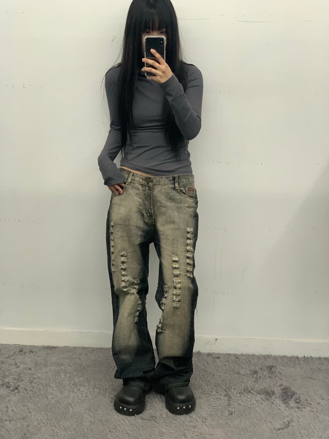 본더치 워싱 데미지 데님 상품이미지1