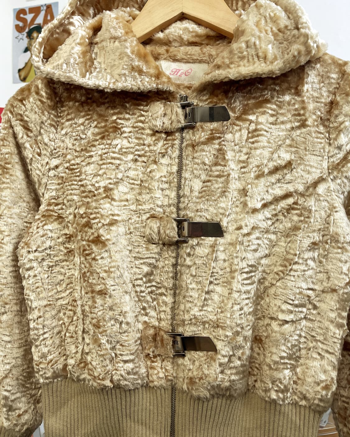 올드 빈티지 버클 퍼 후드집업 상품이미지6