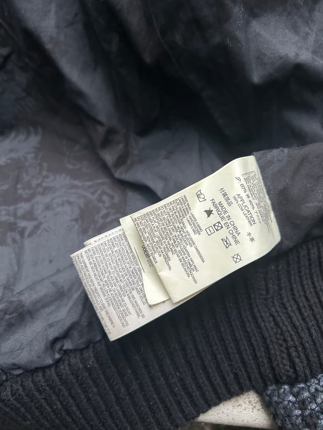 2000s 디젤 네이비 니트집업 상품이미지5