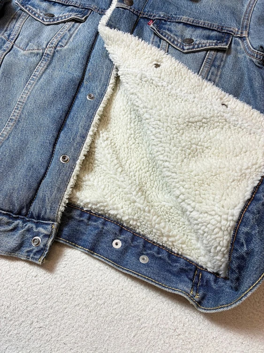 리바이스 00's 양털 워시드 데님 트러커 자켓 PN7832 상품이미지6