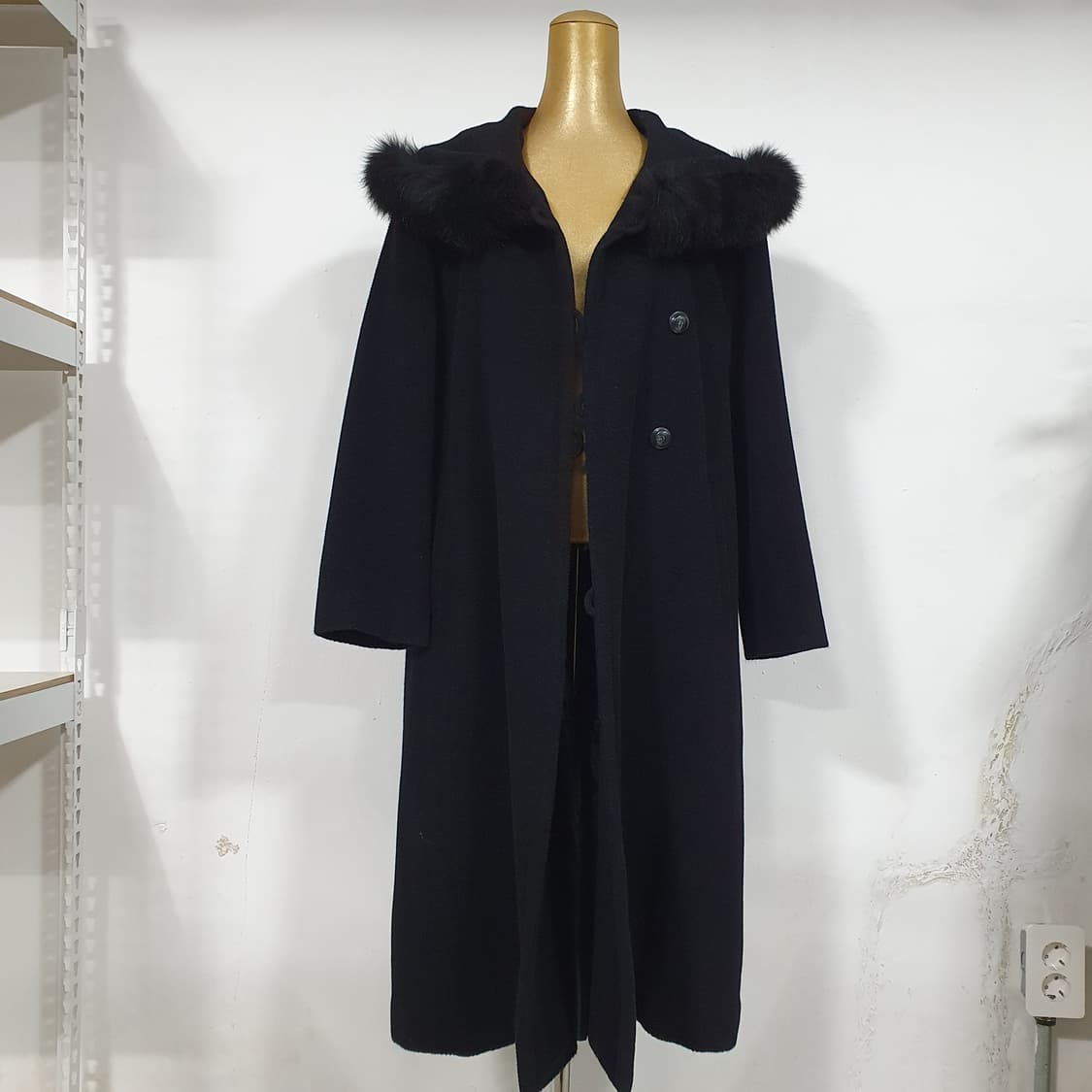빈티지 숄 카라 케이프 울 코트 토끼털 / 모리걸 달천깔 페어리 상품이미지2