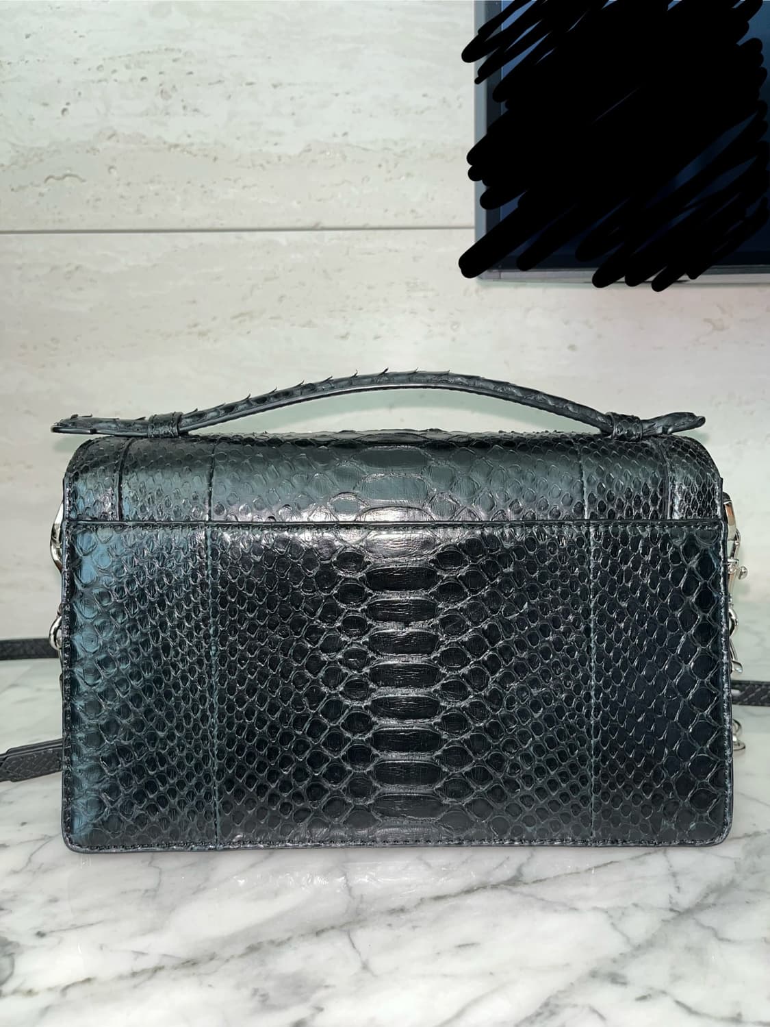 잘모이 뱀피 리얼 파이톤백 zarmoi bag 가방 핸디백 숄더백 상품이미지5