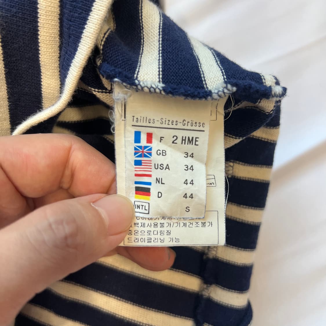 [S]세인트제임스 네이비 단가라 반팔 상품이미지4