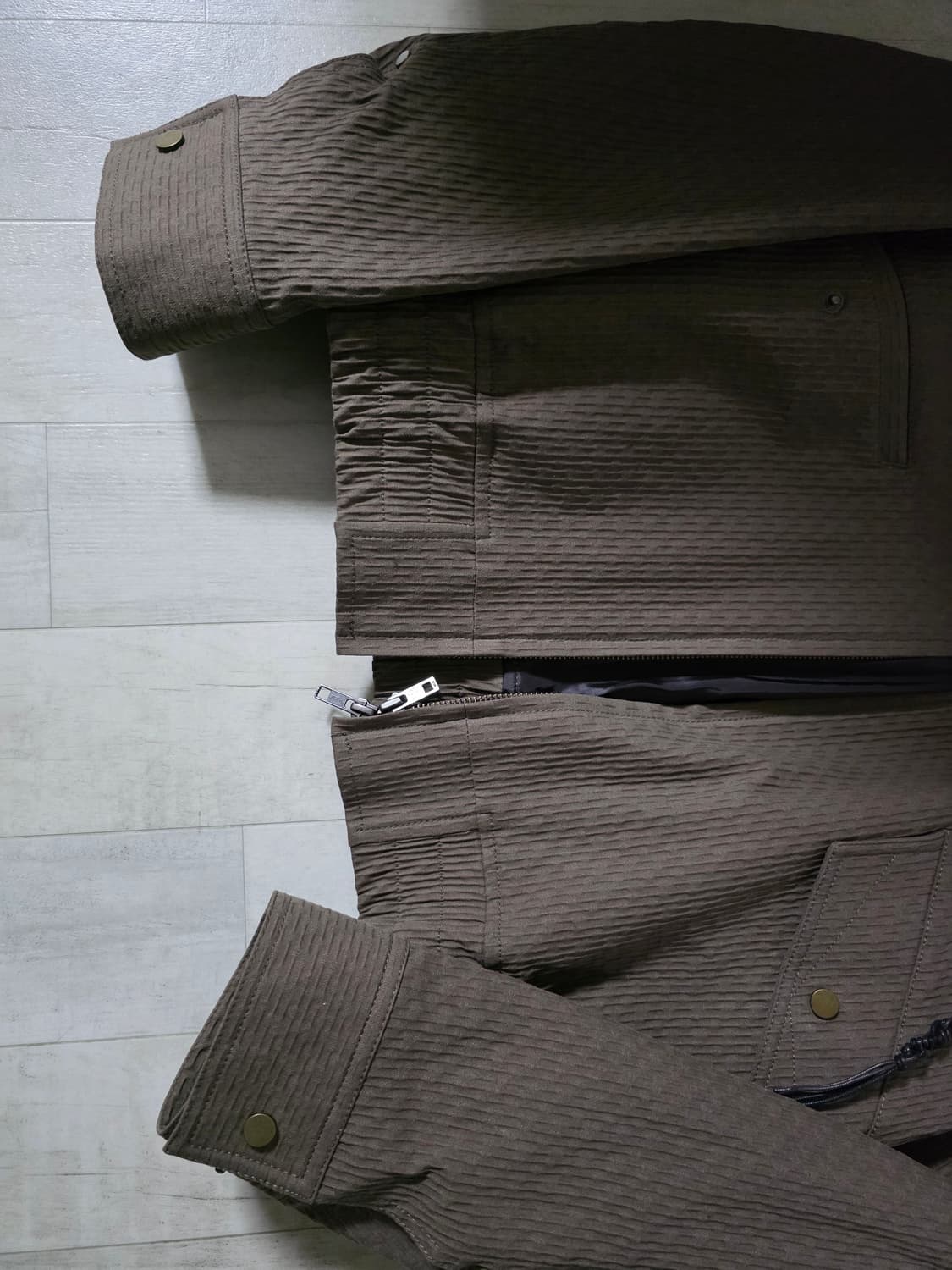 엘무드 더스티 웨스턴 블루종 카키 48 상품이미지4