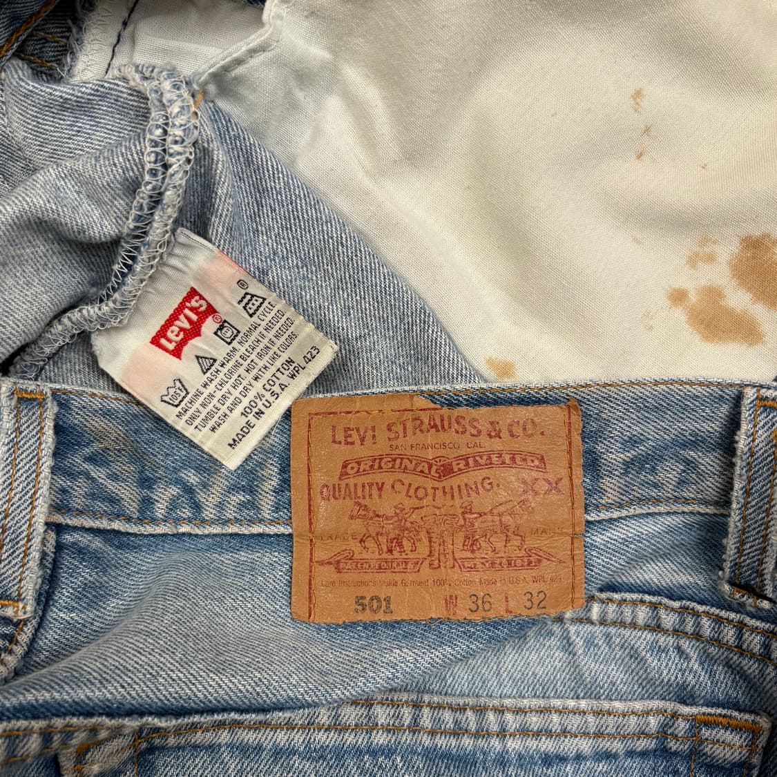 [36X32] 90s USA Levi’s 501 pants 상품이미지5