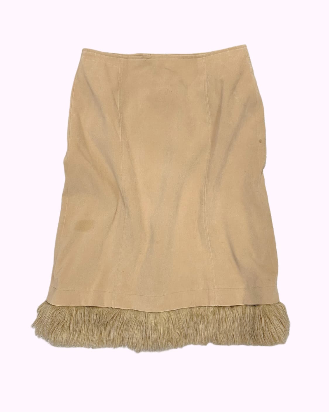 beige fur treaming skirt 상품이미지3
