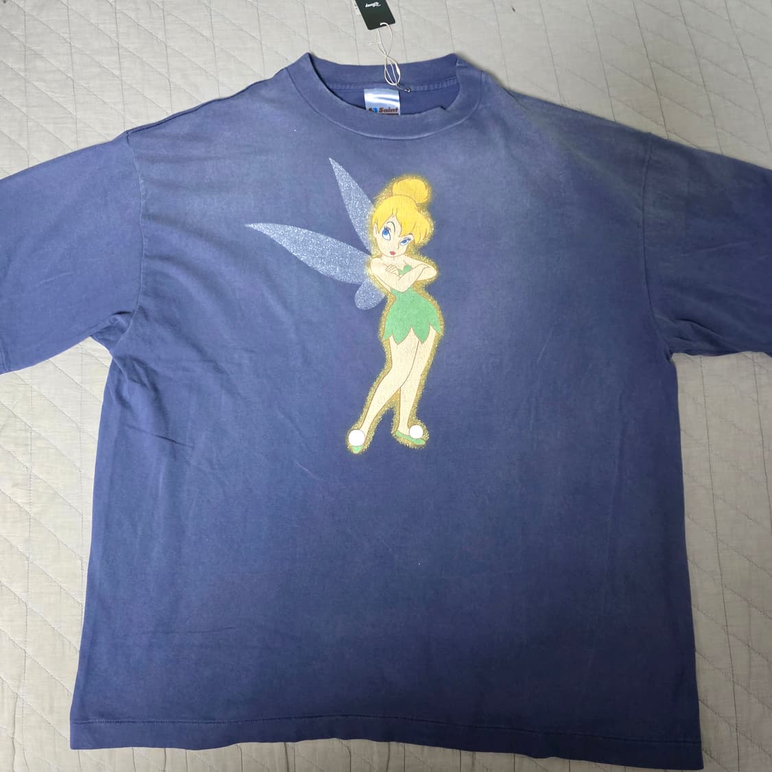 [XL] 세인트미카엘X디즈니 팅커벨 티셔츠 네이비 상품이미지1