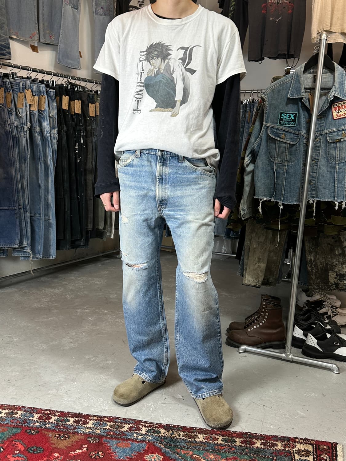 90's USA Made 빈티지 리바이스 517 오렌지탭 부츠컷 상품이미지2