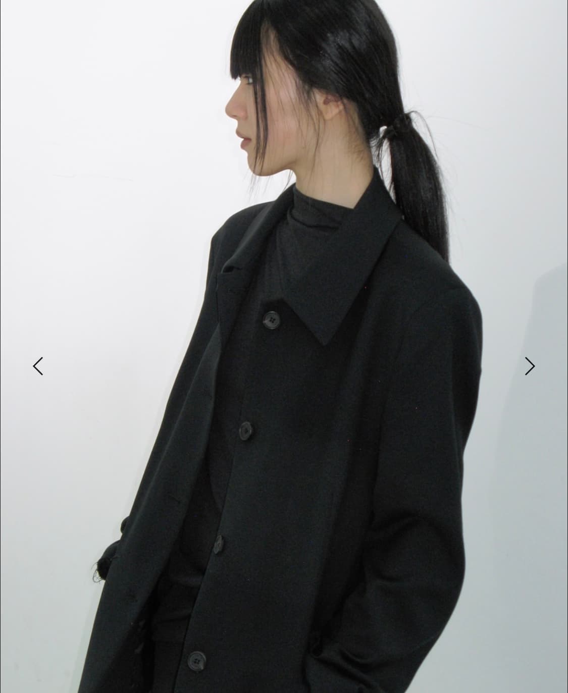 리포스 울 싱글자켓 블랙 상품이미지1