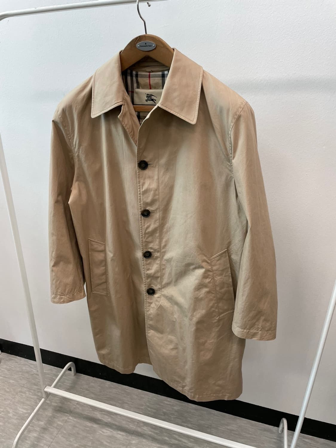 105) 버버리 런던 카라체크 맥코트 상품이미지1