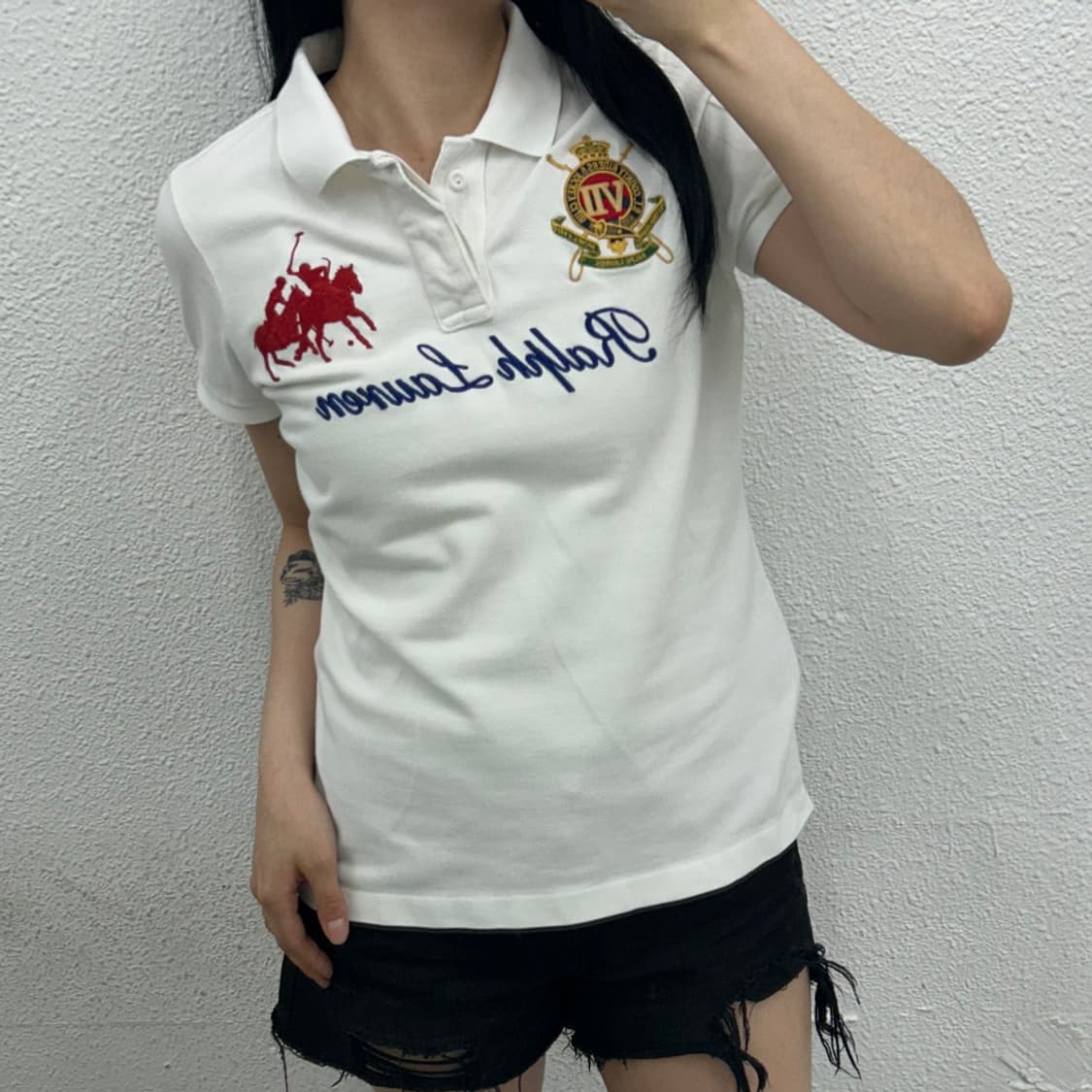 폴로 랄프로렌 치프키프 빅포니 화이트 pk반팔 L 상품이미지1