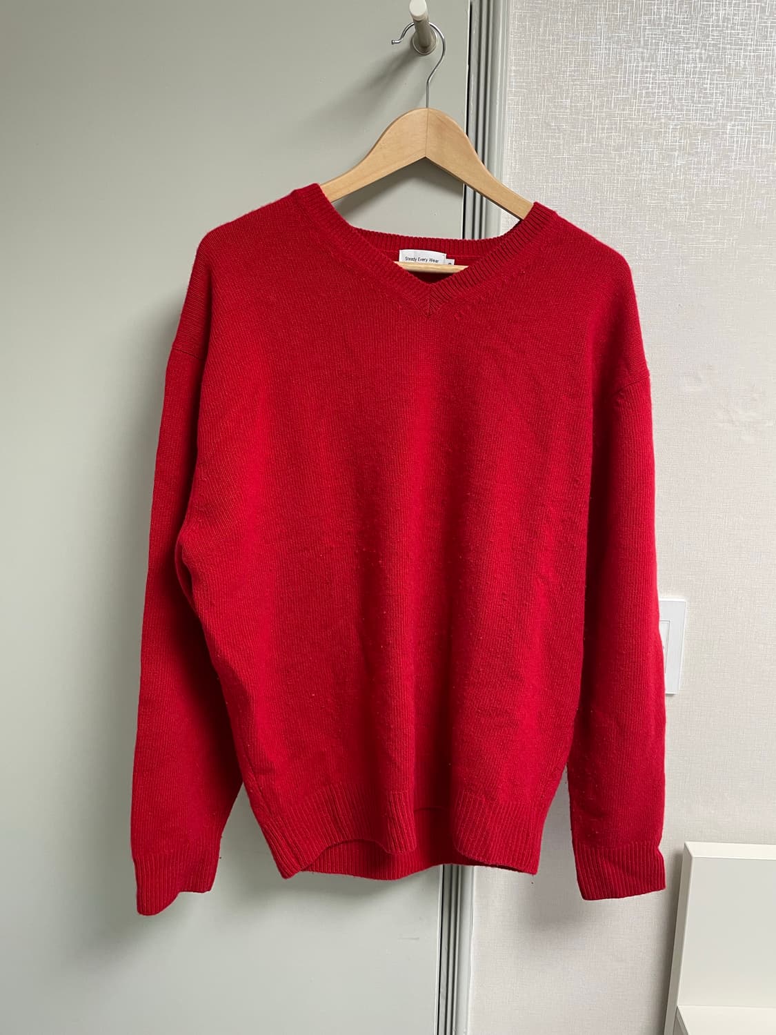 스테디에브리웨어 코지 울 캐시미어 브이넥 니트 (3) 상품이미지2