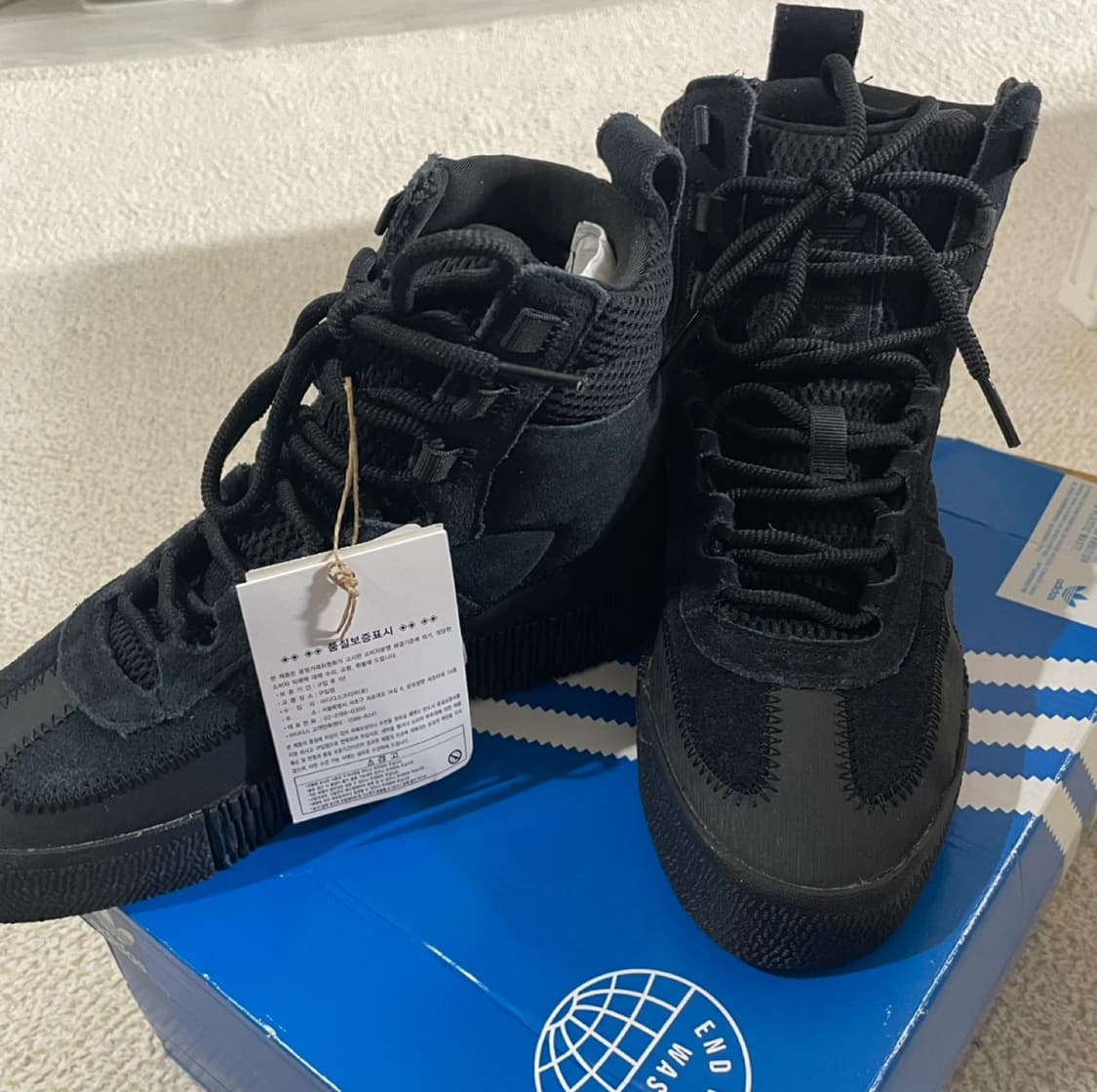 아디다스우먼즈 삼바 부츠 하이탑 운동화 방한화 220 225 230 상품이미지2