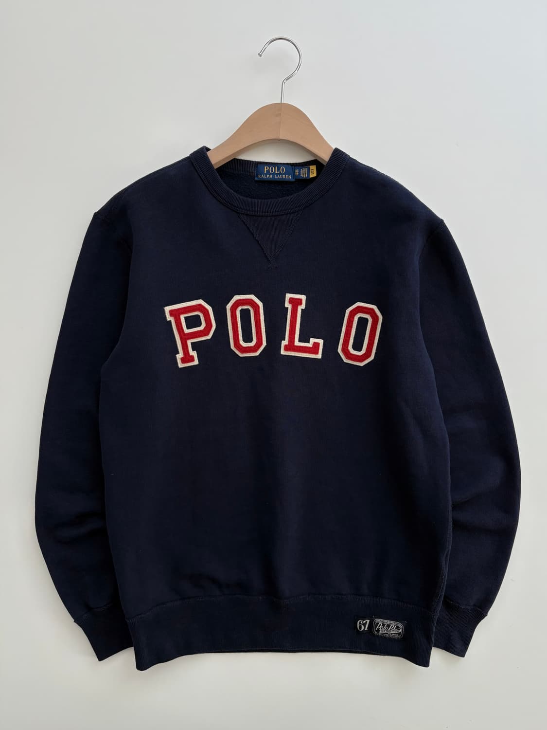 Polo 폴로 랄프로렌 QR신형 네이비컬러 POLO 아치로고 맨투맨 상품이미지4