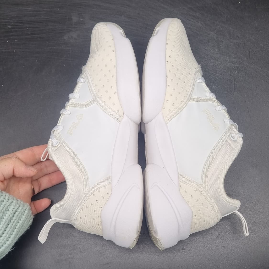 휠라 화이트여성 운동화235 상품이미지5