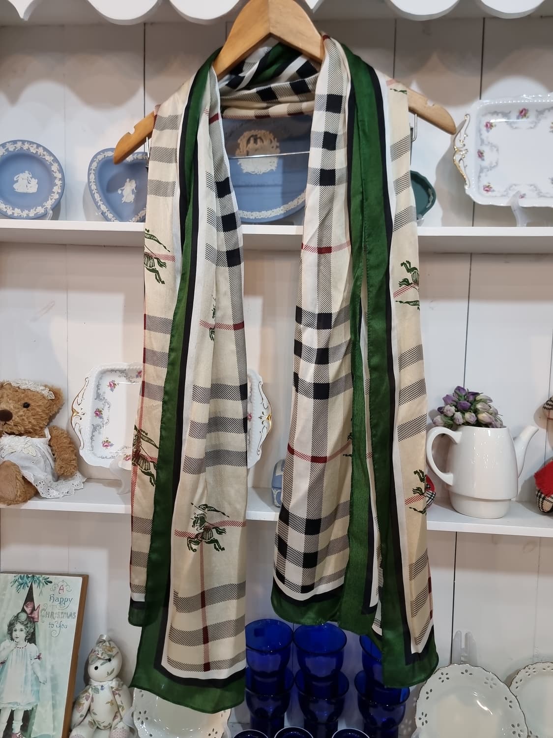 버버리(BURBERRY) 클래식 체크 실크 스카프 머플러형 상품이미지7