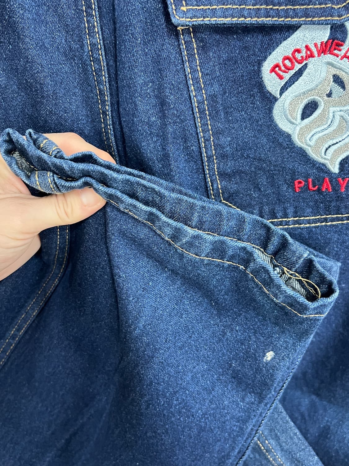 Roca wear 로카웨어 올드스쿨 힙합 인디고 데님 팬츠 상품이미지5