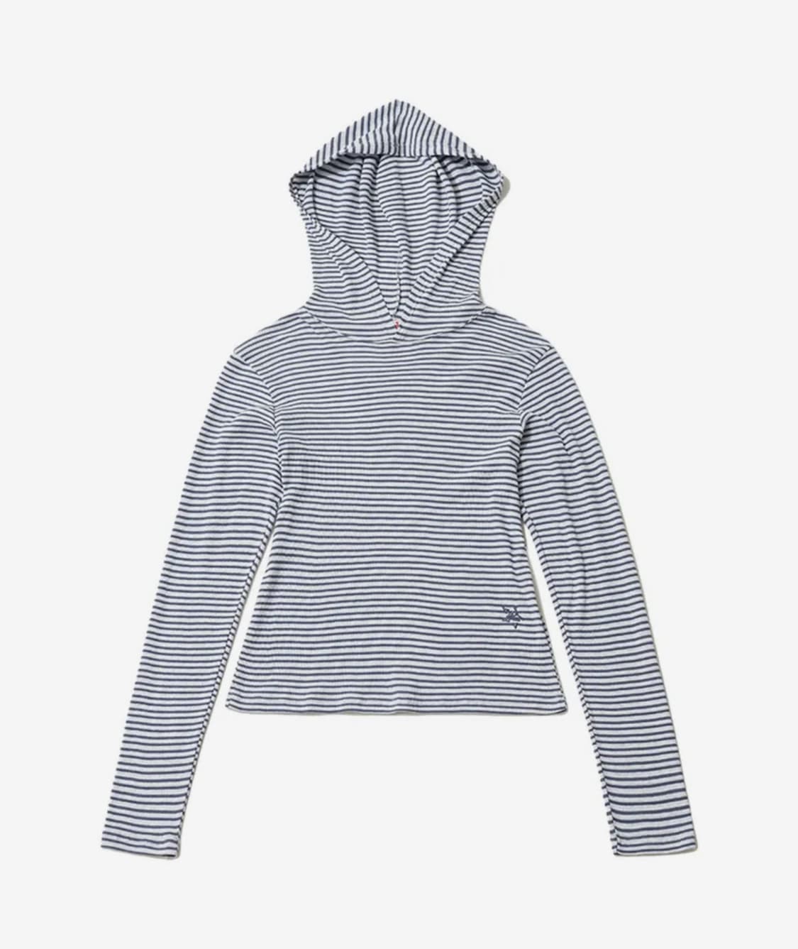 스트라이프 후드 상품이미지1