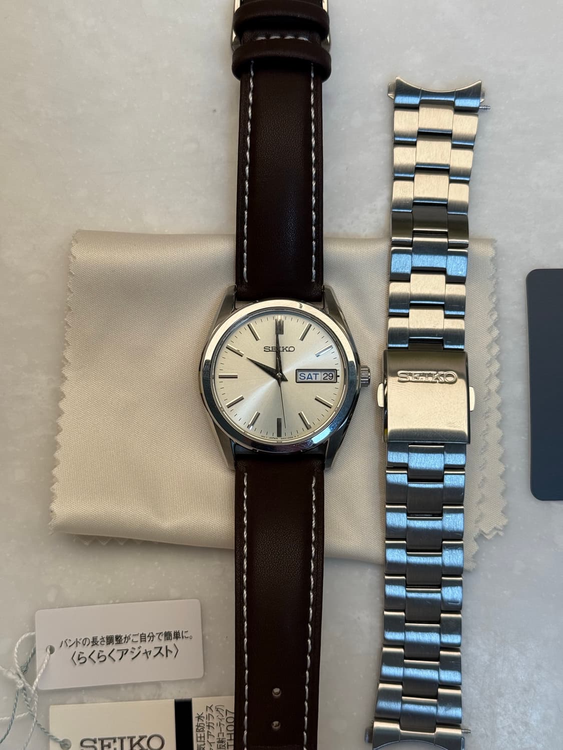 세이코 sbth 007 샴페인골드 풀박스 가죽스트랩 상품이미지4