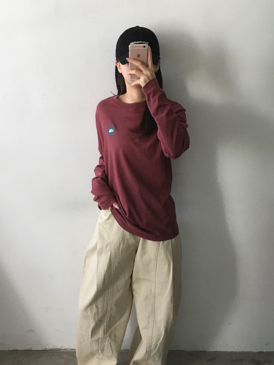 노스페이스 백프린팅 롱슬리브 상품이미지2