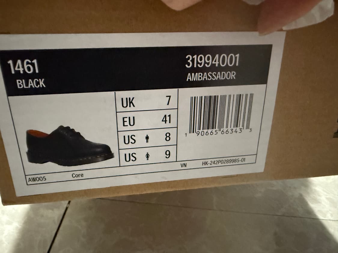 260사이즈 닥터마틴 1461 엠버서더 앰버서더 블랙 상품이미지2