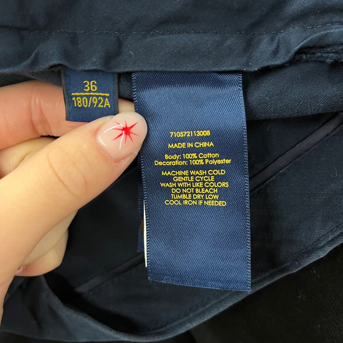 [정품/36] 폴로 랄프로렌 깃발 자수 로고 팬츠 b17 상품이미지7