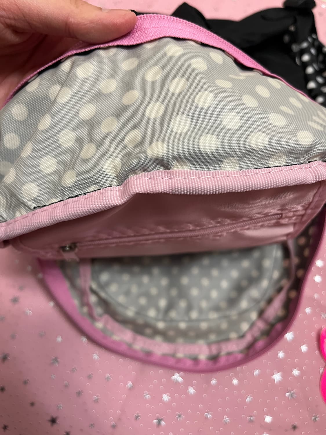 블랙 도트 백팩 🎀 상품이미지8