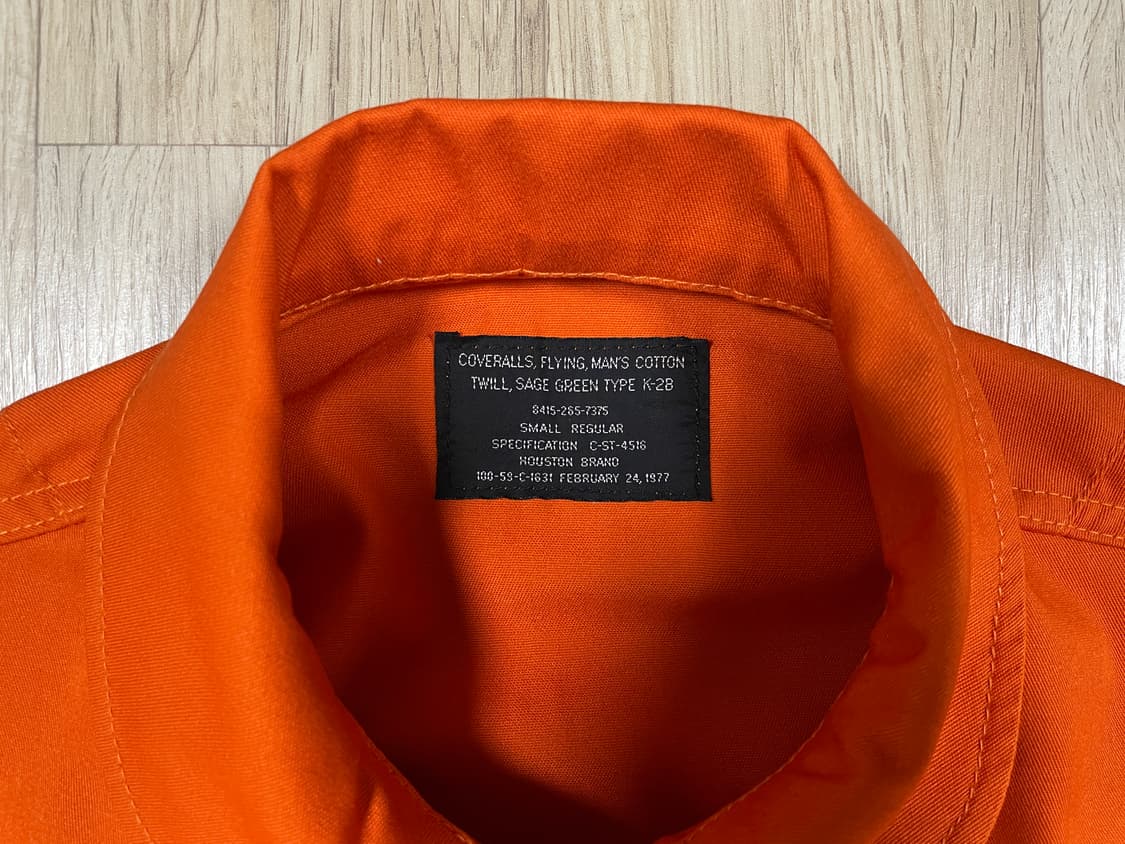 95) 60's 복각 휴스턴 미군 숄카라 점프수트(데드스탁) 상품이미지4
