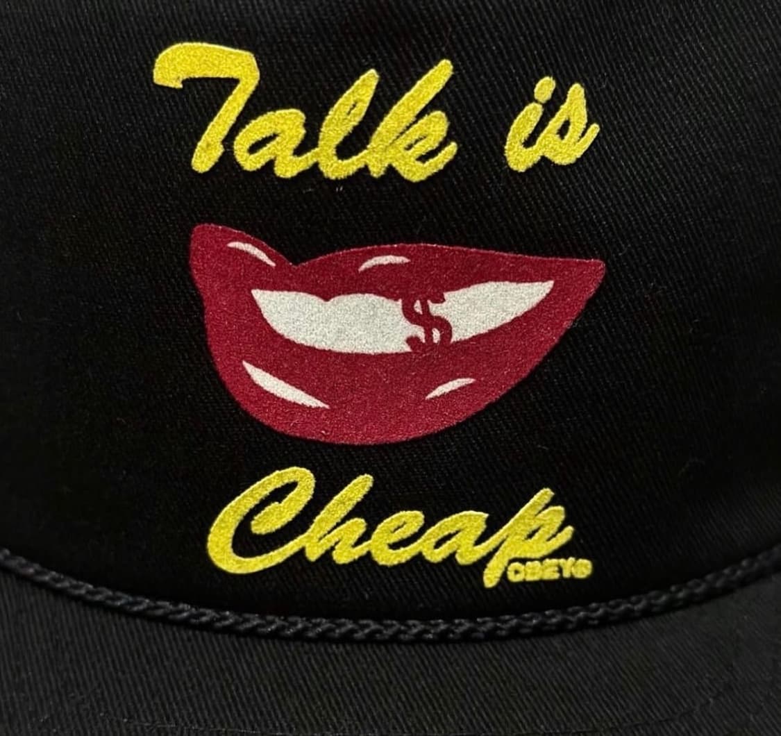 오베이 OBEY TALK IS CHEAP SNAPBACK  상품이미지2