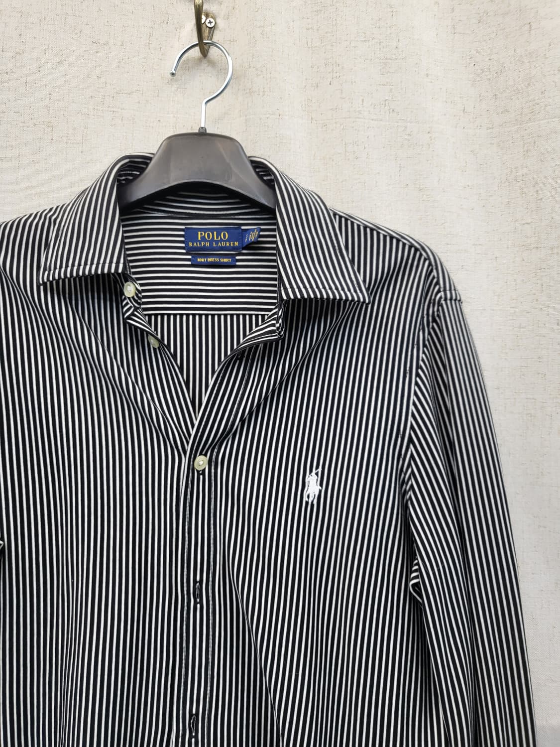 폴로 랄프로렌 스트라이프 셔츠 블랙 상품이미지3