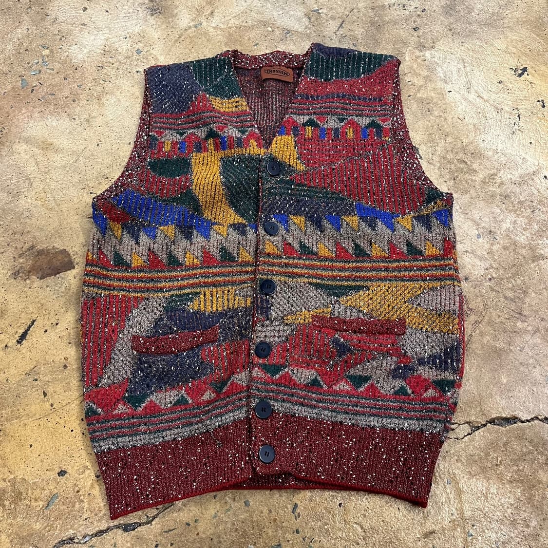 [정품] 미쏘니 패턴 니트 조끼 베스트 b16 상품이미지2