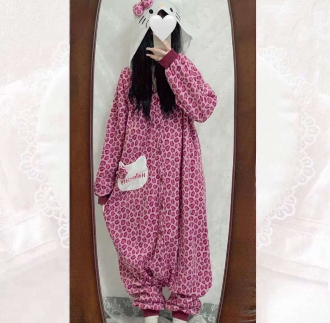 빈티지 헬로키티 올인원 파자마 키티 잠옷 상품이미지5