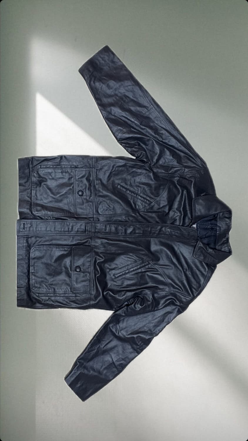 japan vintage leather jacket 상품이미지1
