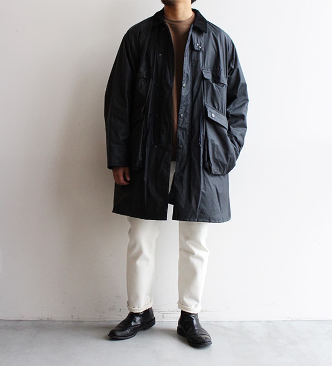 캡틴선샤인 x 바버 19FW 트래블러 코트 블랙 36사이즈 상품이미지2