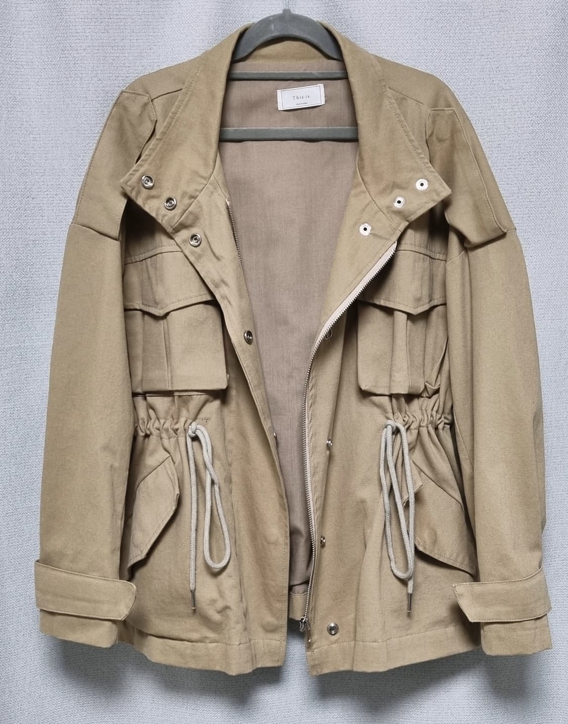 베이지 야상 자켓 상품이미지2