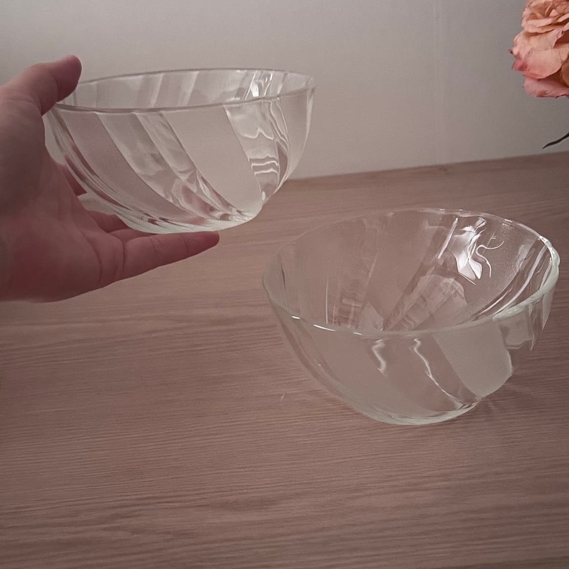 French 프렌치 글라스 커플 디저트볼 2pcs 상품이미지3