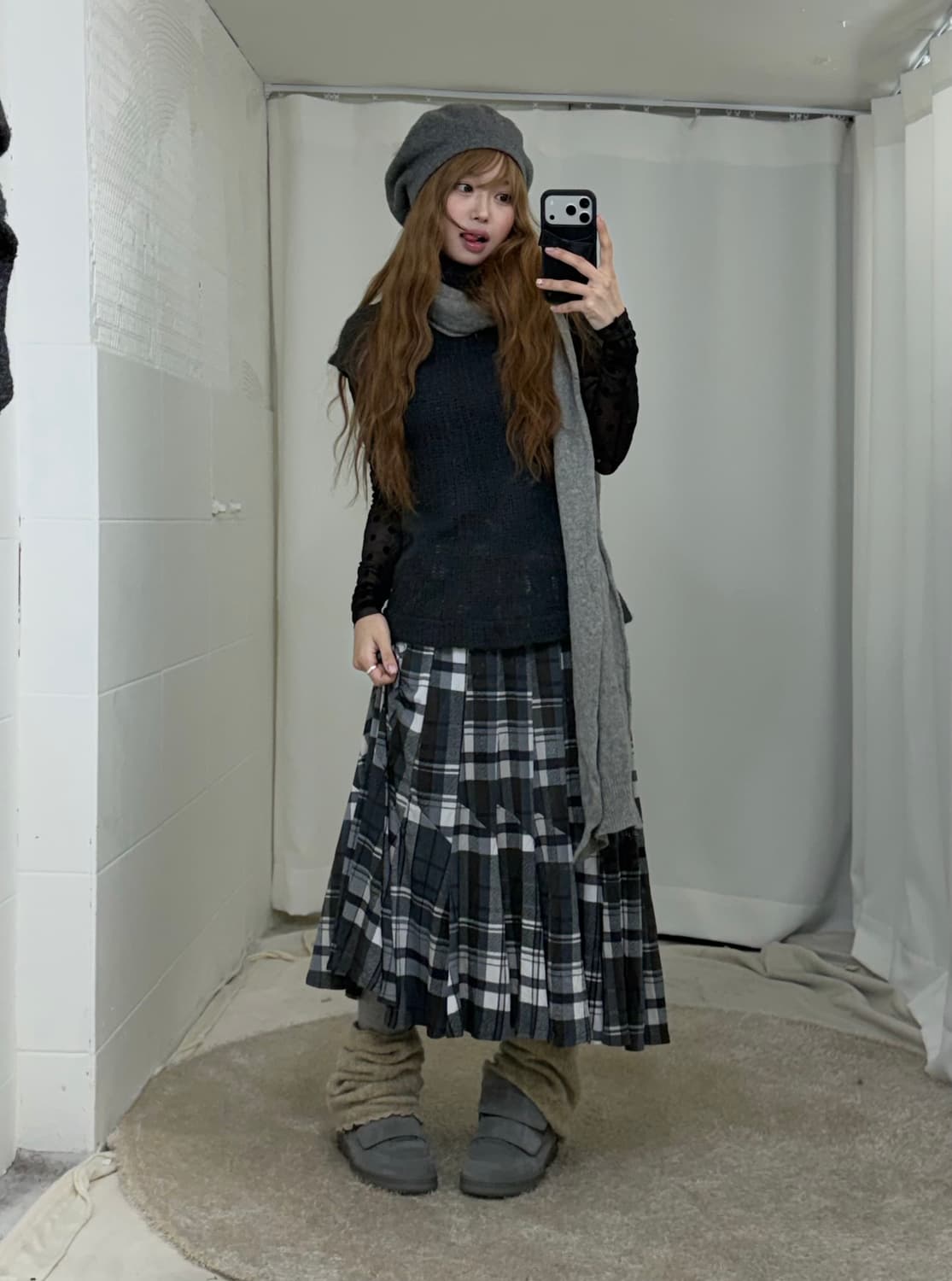 무채색 그런지 하구미 케이프 니혼진 코디세트 상품이미지2