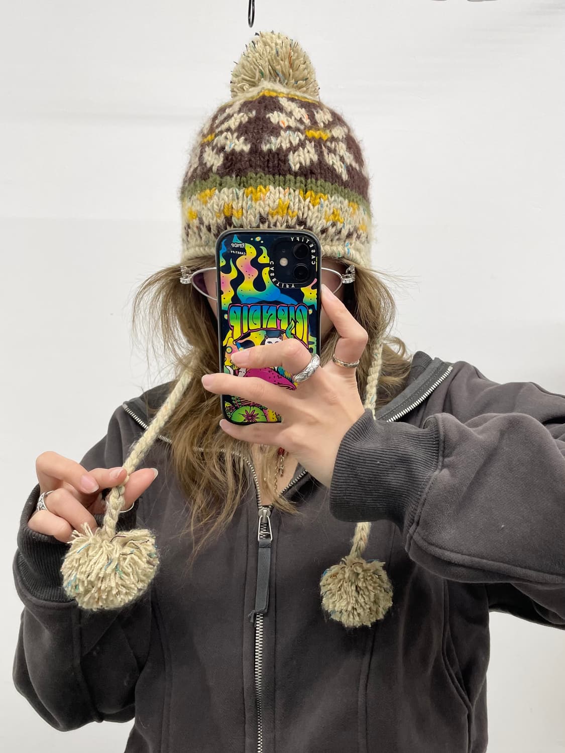 브라운 모리 노르딕 이어머프 비니 상품이미지3