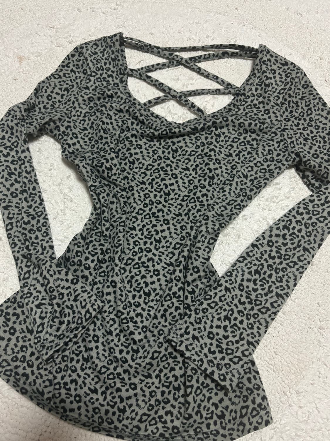 오네갸루 호피 상의  상품이미지1