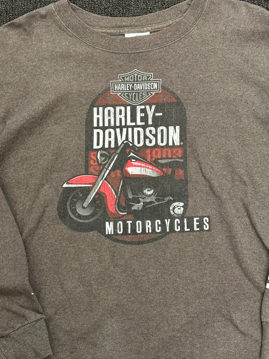 L)할리데이비슨 빈티지 그래픽 롱슬리브 상품이미지2