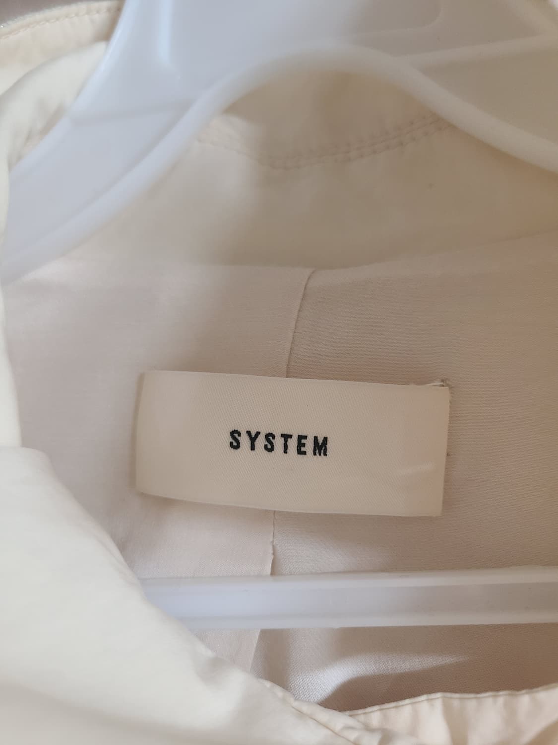 SYSTEM 아이보리 롱 자켓(55-66) 상품이미지5