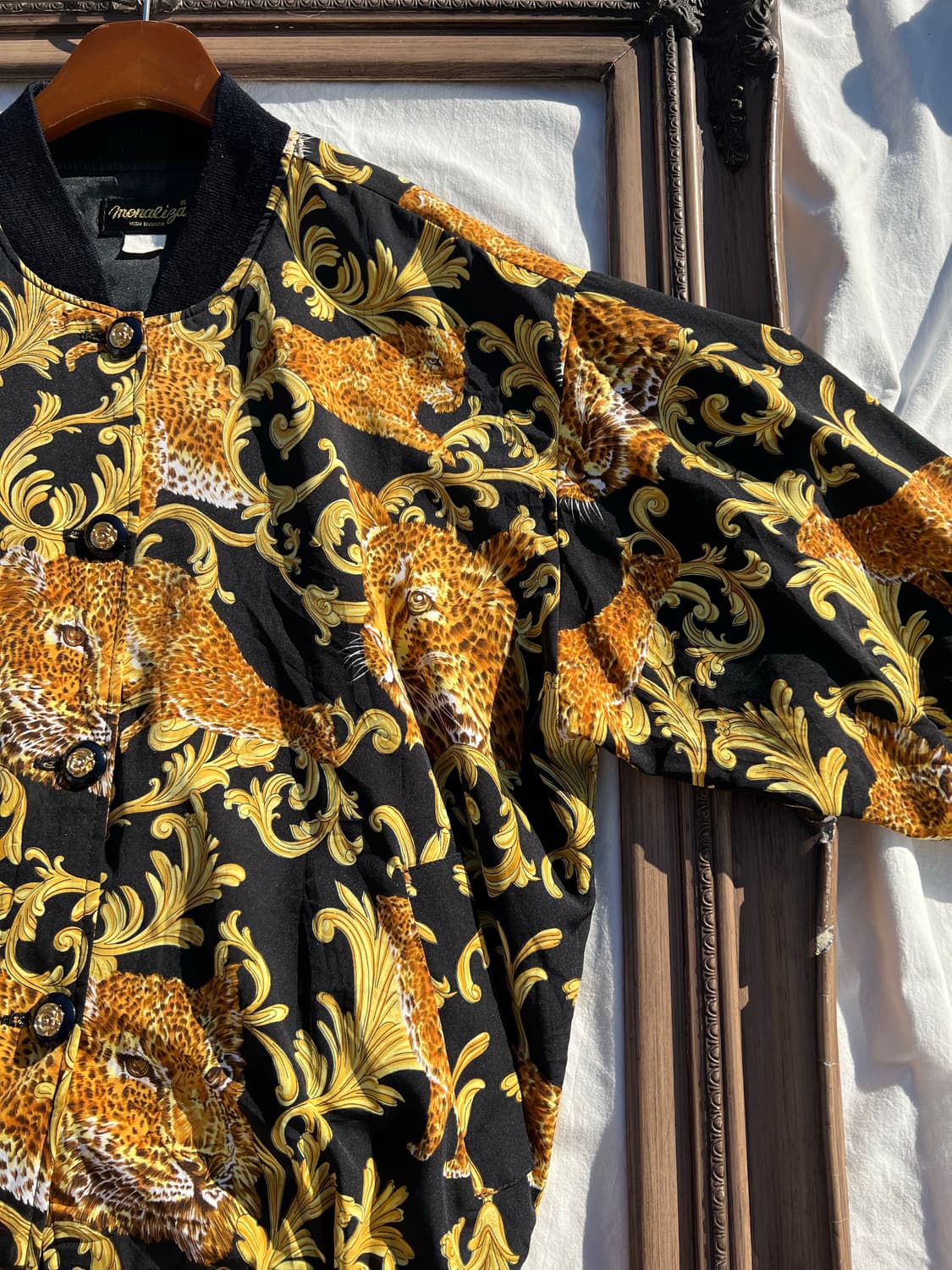 바로크 레오파드 블루종 자켓 상품이미지4