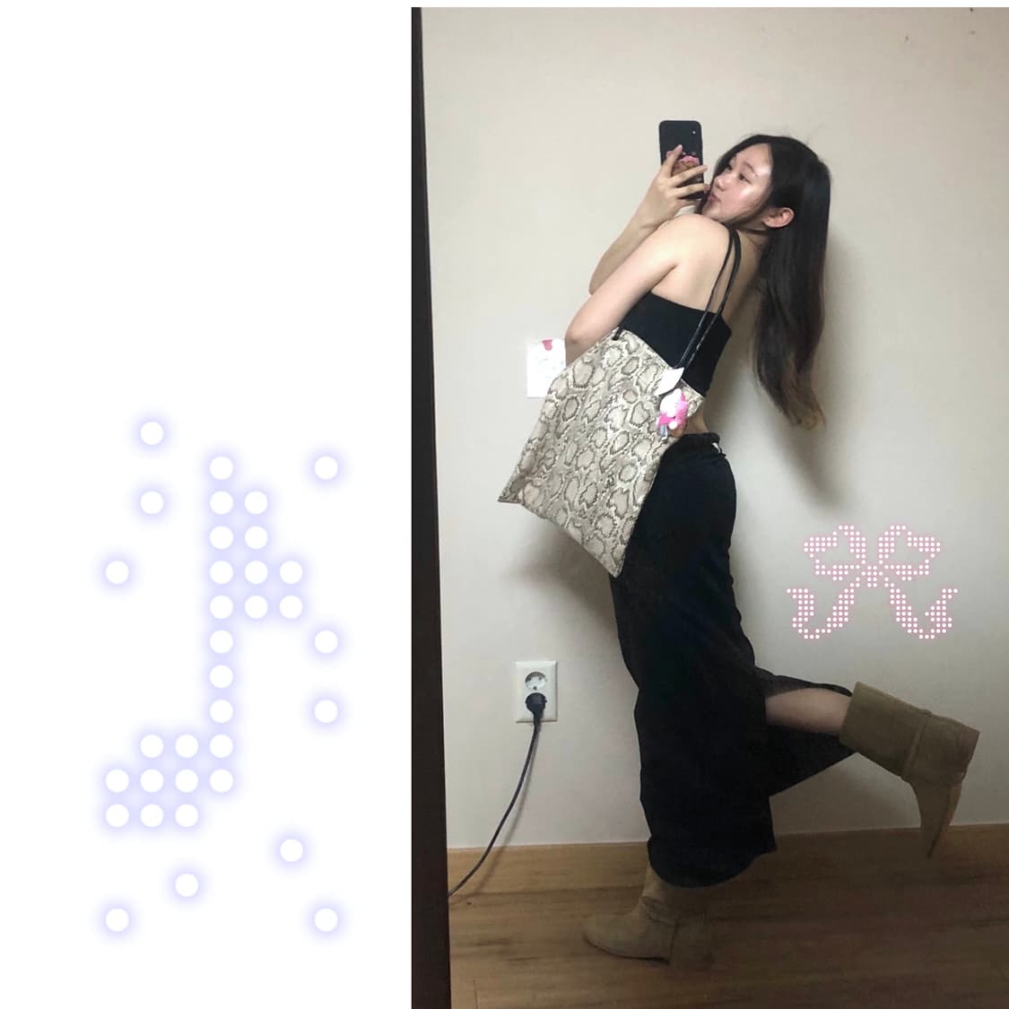 python skin Shoulder bag 👟  상품이미지5