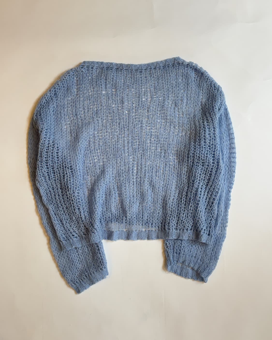 BLUE MOHAIR LOOSE KNIT SWEATER 상품이미지3