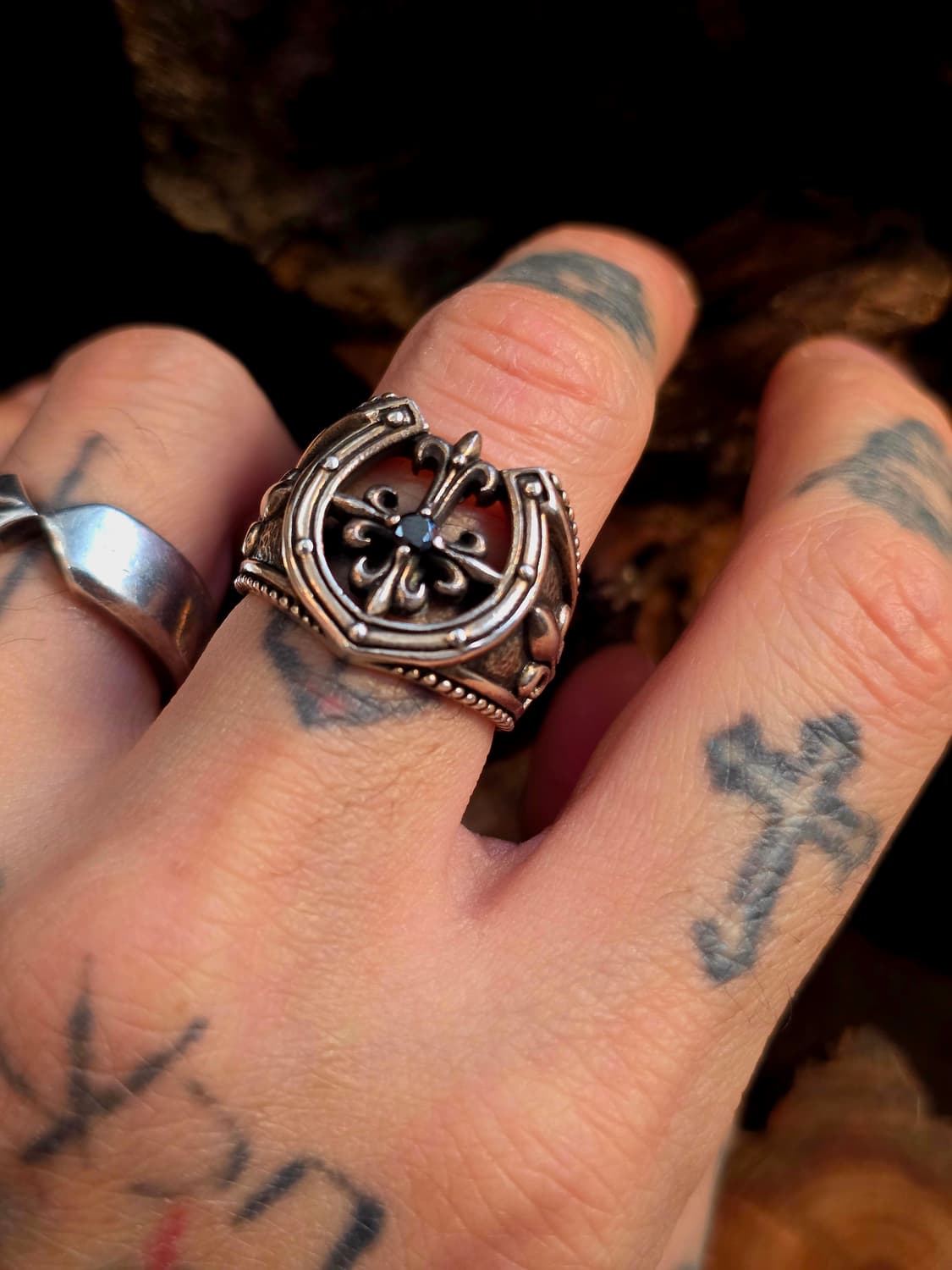 3cross silver925 cross horseshoe ring 상품이미지7