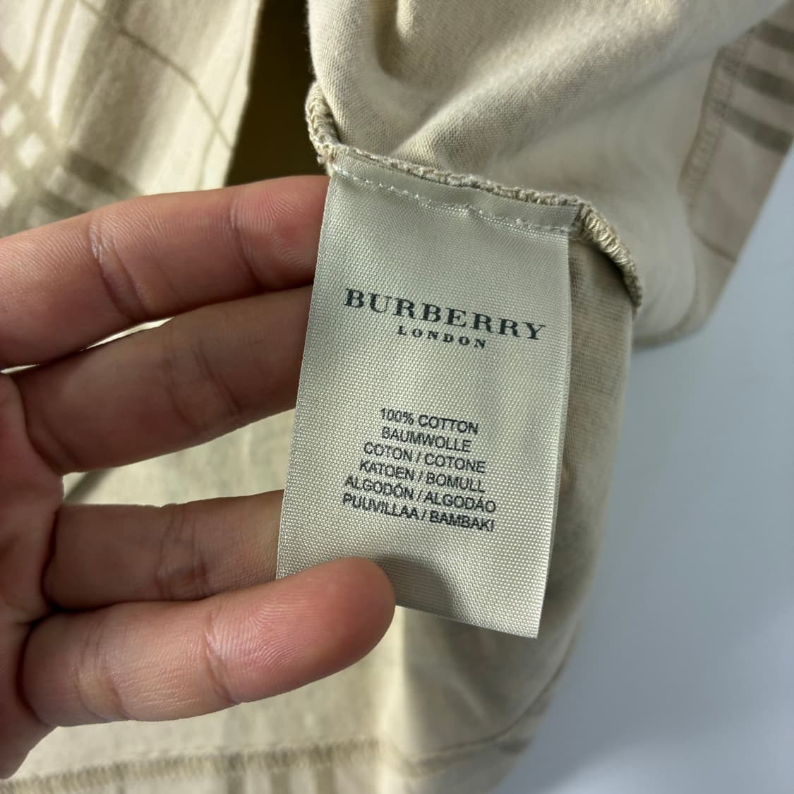 Burberrys  버버리 코튼 노바체크 반팔 티셔츠 상품이미지5