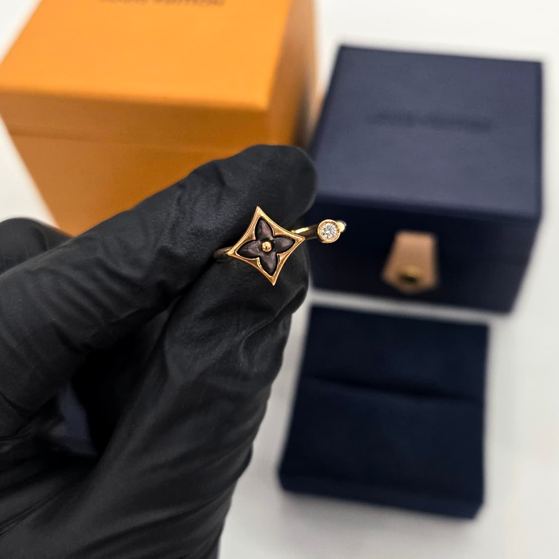 루이비통 18K 다이아몬드  컬러 블라썸 미니 스타 반지 링 54호 상품이미지4